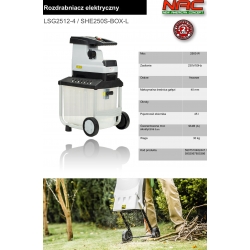 ROZDRABNIACZ NAC LSG2512-4 / SHE250S-BOX-L
